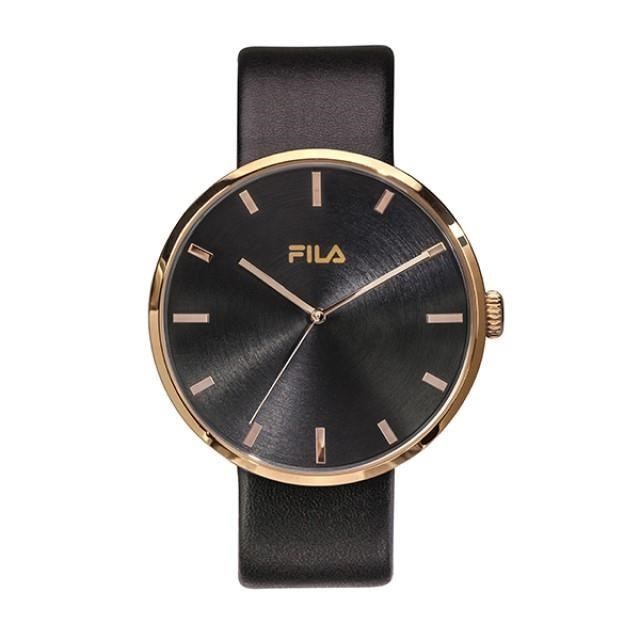 【FILA 斐樂】簡約風時尚潮流腕錶-個性黑/38-177-102