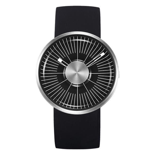 【odm】MY03系列放射線條設計腕錶-百搭黑/MY03-01