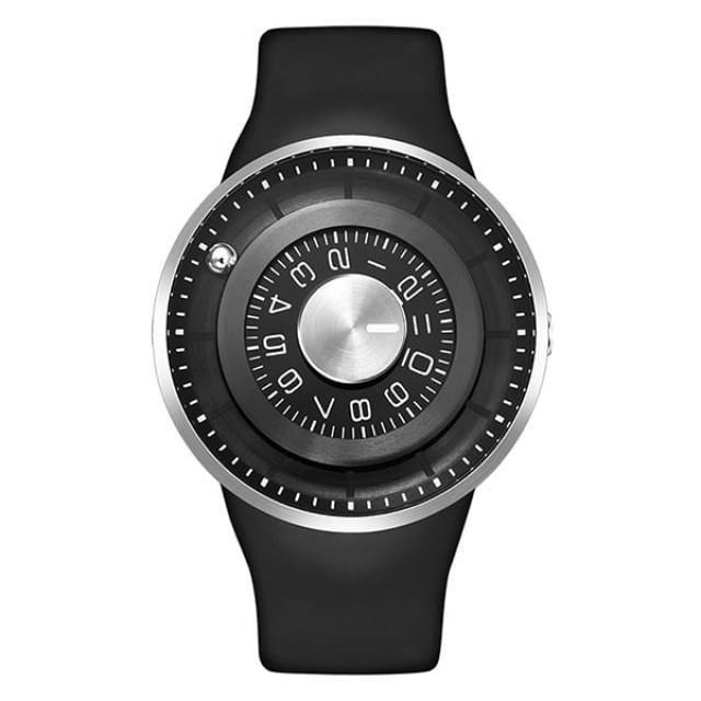 【odm】JUPITER木星系列滾珠設計腕錶-黑銀款/DD159-01