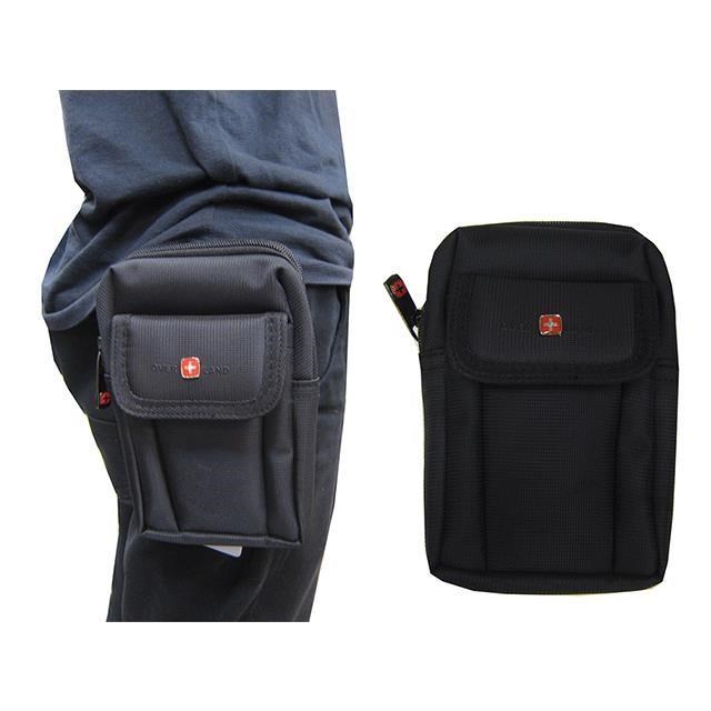 腰包外掛小容量二層主袋可5.5寸手機防水尼龍布隨身包工作袋可穿過皮帶外掛式多功能