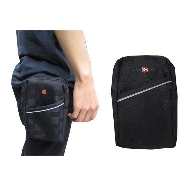 腰包小容量可5.5寸手機外掛二層主袋防水尼龍布隨身包工作袋可穿過皮帶外掛式多功能