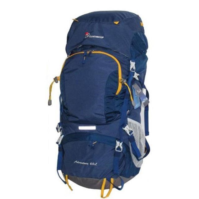 Mountaintop 後背包可調整耐磨超輕70L登山包附雨罩內立體撐板可拆