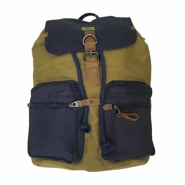 troop 後背包中大容量可A4資料夾帆布經典100%純棉加強防水帆布