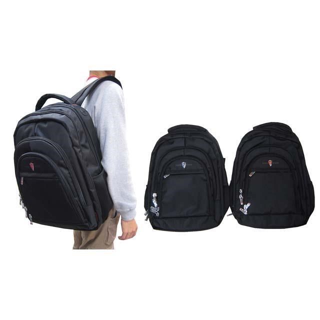SKYBOW 後背包大容量14吋電腦A4夾二層主袋+外袋共六層