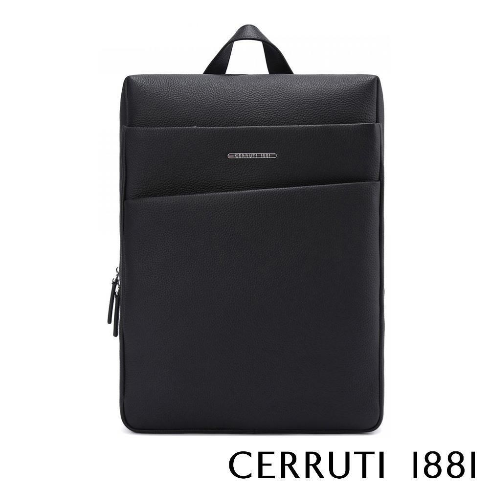 【Cerruti 1881】限量2折 頂級義大利小牛皮後背包 全新專櫃展示品(5904M)