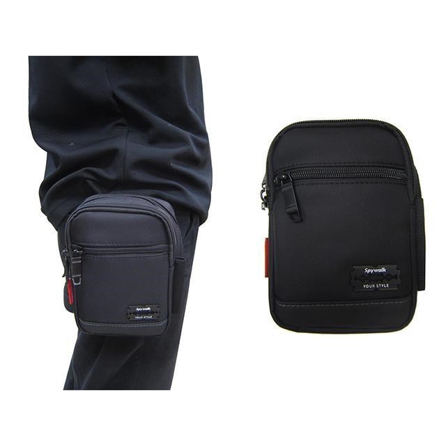 腰包外掛型二層主袋小容量5.5寸手機工作工具隨身輕便防水尼龍布