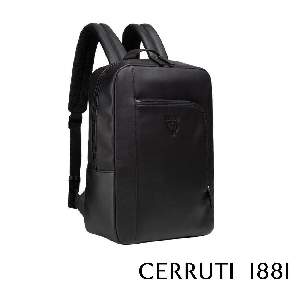 【Cerruti 1881】限量2折 頂級義大利小牛皮後背包 全新專櫃展示品(6225M)