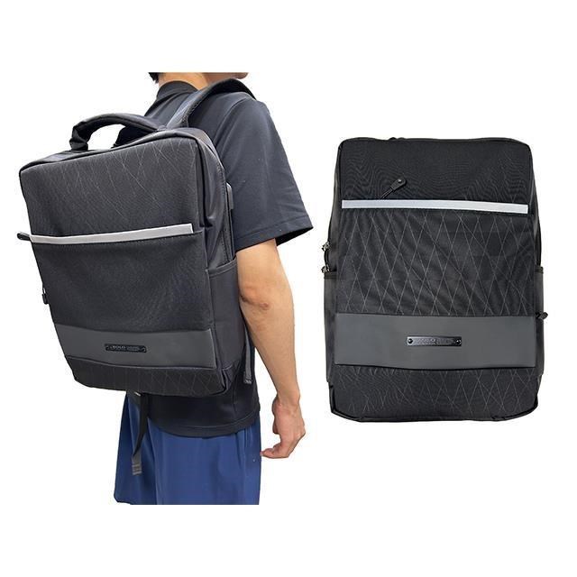 ZOLO 後背包中容量主袋+外袋共五層A4資料夾14吋電腦防水尼龍USB+線
