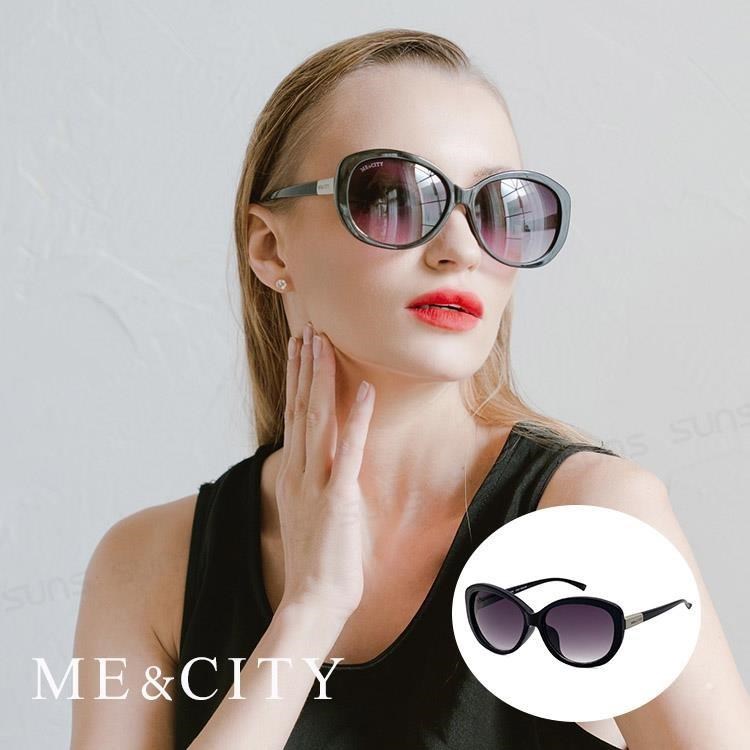【SUNS】ME&CITY 經典黑簡約太陽眼鏡 歐美時尚款 抗UV400 (ME 1202 L01)