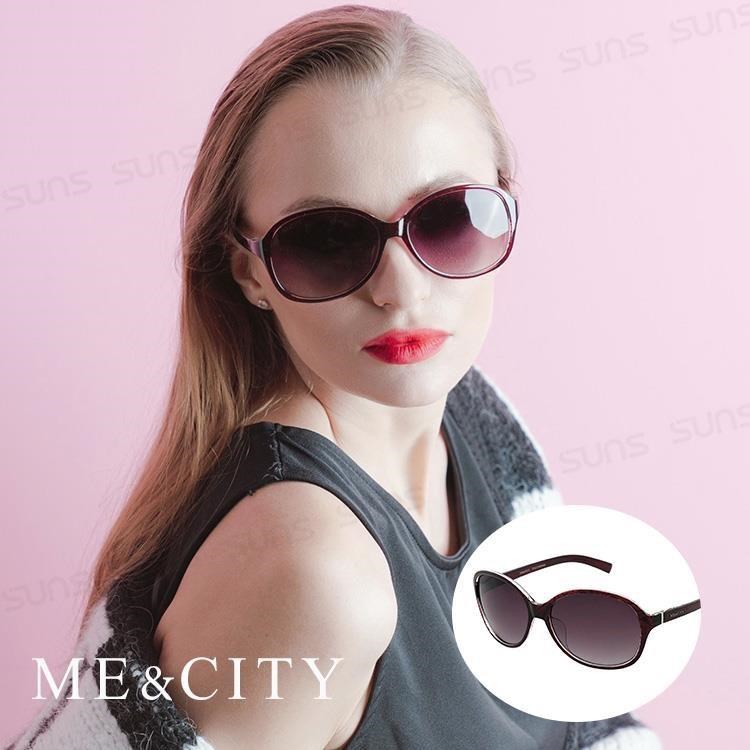 【SUNS】ME&CITY 時尚歐美透明紋路太陽眼鏡 義大利設計款 抗UV400 (ME 1219 E03)
