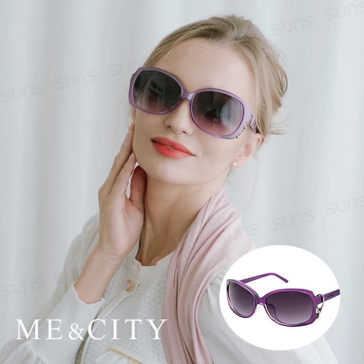 【SUNS】ME&CITY 甜美心型鎖鍊太陽眼鏡 精緻時尚款 抗UV400 (ME 1224 H06)