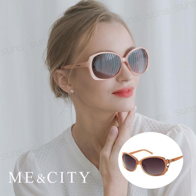 【SUNS】ME&CITY 甜美心型鎖鍊太陽眼鏡 精緻時尚款 抗UV400 (ME 1224 J01)
