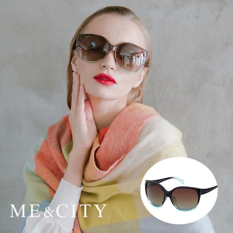【SUNS】ME&CITY 摩登時尚偏光漸層款太陽眼鏡 歐美時尚大框眼鏡 (ME 120023 F102)