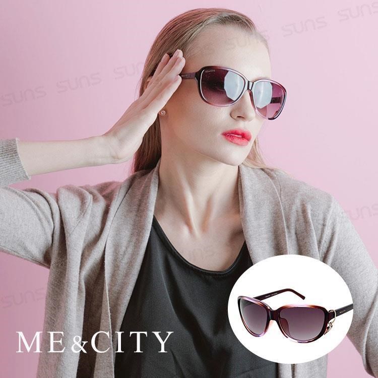 【SUNS】ME&CITY 甜美心型鑲鑽太陽眼鏡 精緻時尚款 抗UV400 (ME 120064 J123)