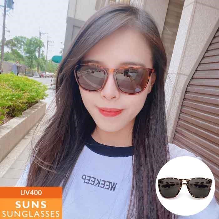 【SUNS】MIT簡約豹紋輕量墨鏡/太陽眼鏡 抗UV(6051)