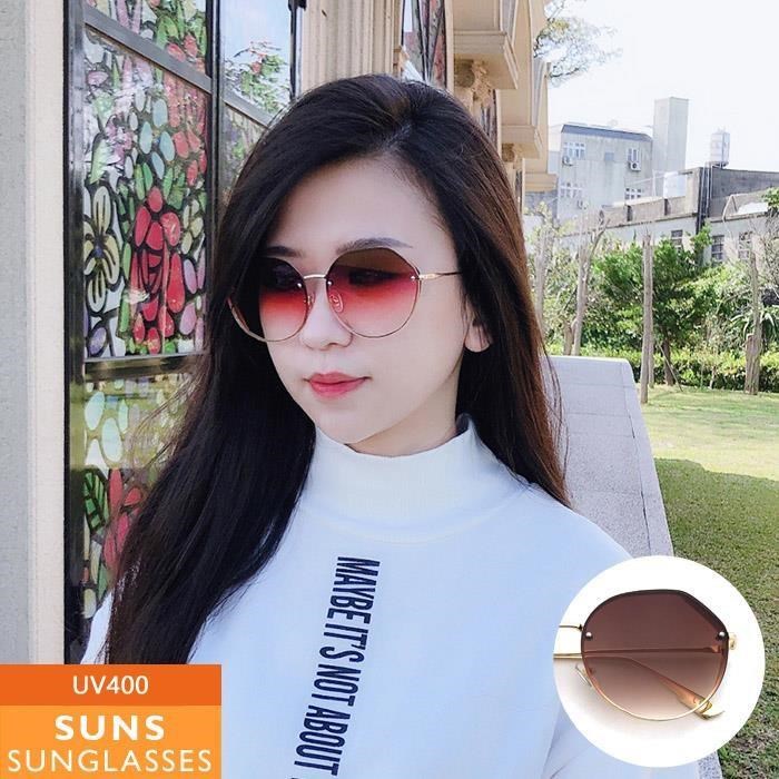 【SUNS】歐美金屬框復古墨鏡/太陽眼鏡 抗UV(11536)