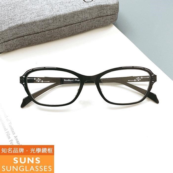 【SUNS】雕花黑玫瑰系列 薄鋼/TR複合材質光學眼鏡框(MM15224)