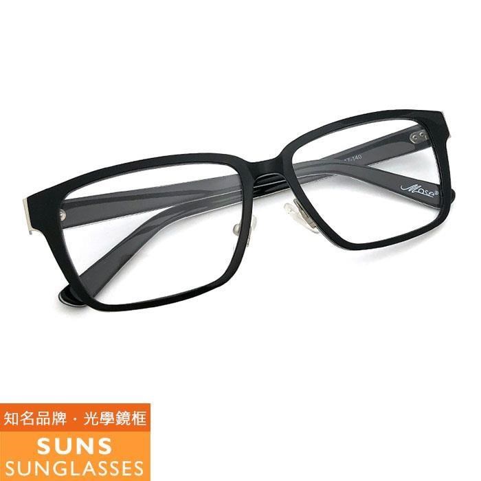 【SUNS】黑框 薄鋼/TR複合材質光學眼鏡框(MM15266)