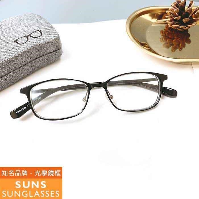【SUNS】經典黑框 合金+板料鏡腳光學眼鏡框(MM15359)