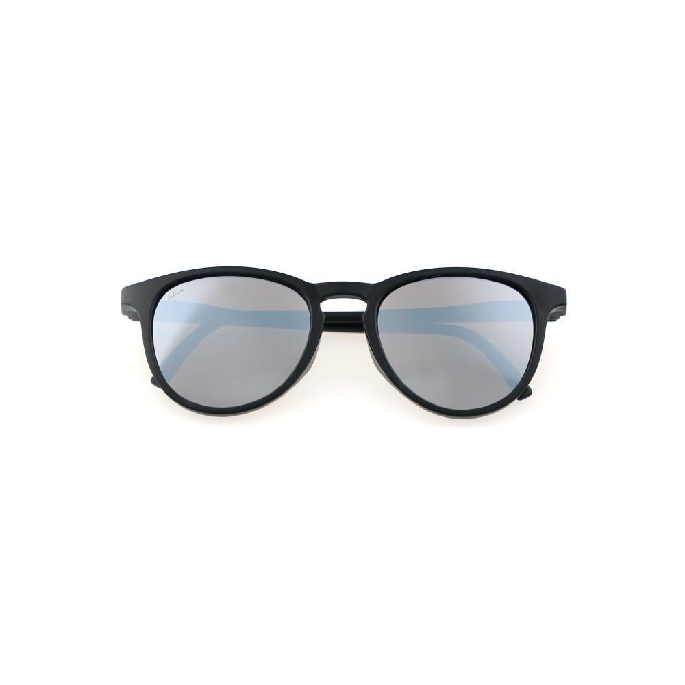 LEFOON＿KIDS細框莫蘭迪色系太陽眼鏡 兒童墨鏡 小孩墨鏡UV400 -black 鏡面黑