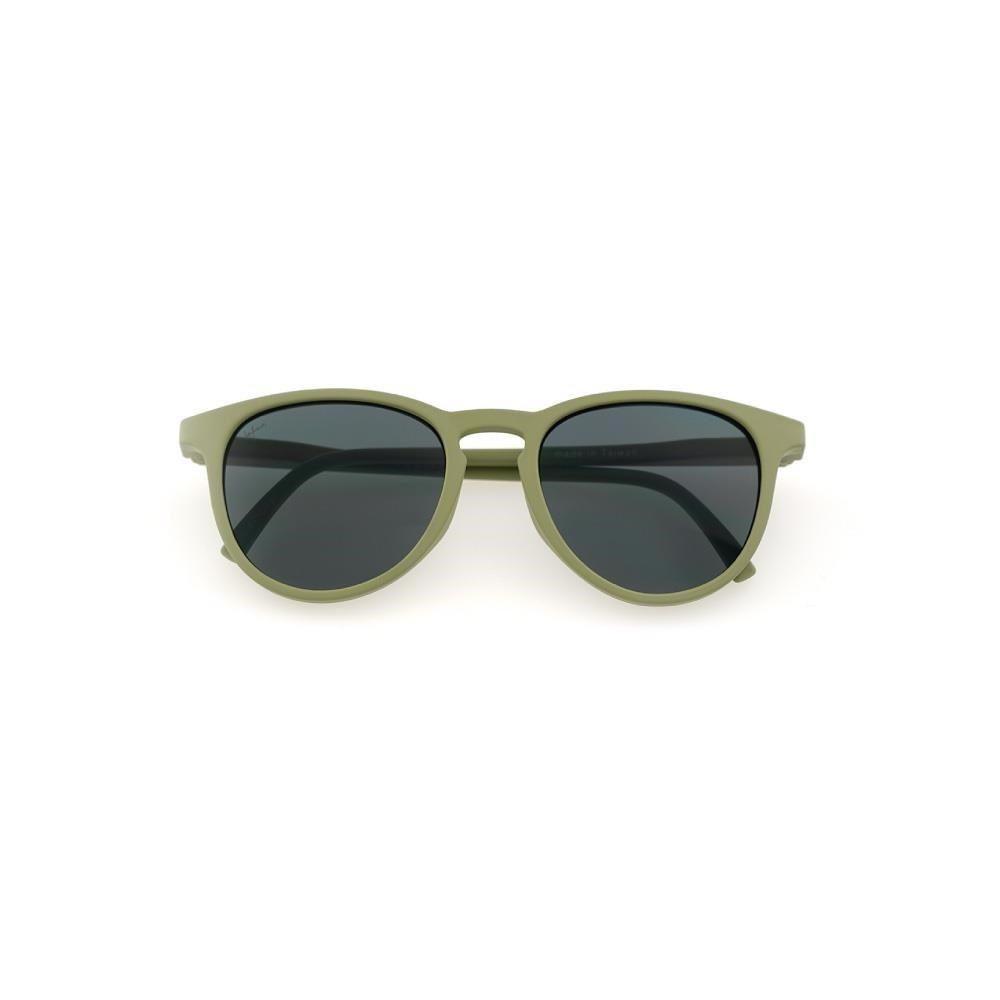 LEFOON＿KIDS細框莫蘭迪色系太陽眼鏡 兒童墨鏡 小孩墨鏡UV400 - olive 橄欖綠