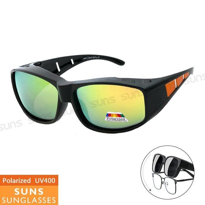 【SUNS】MIT偏光墨鏡 亮眼桔 Polarized眼鏡族首選 抗UV/可套鏡/防眩光