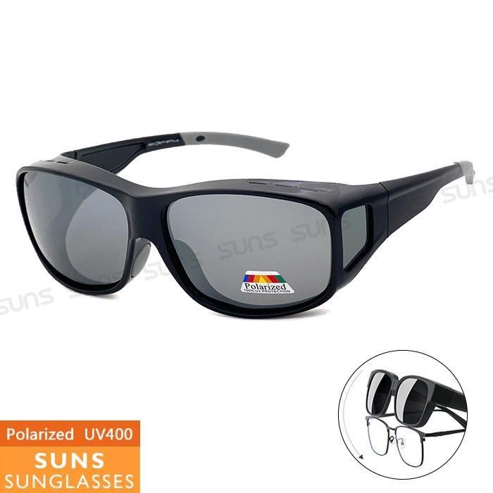 【SUNS】MIT偏光墨鏡 水銀鏡面 Polarized眼鏡族首選 抗UV/可套鏡/防滑/防眩光