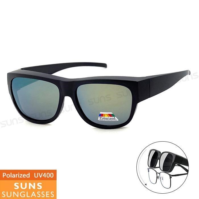 【SUNS】MIT偏光墨鏡 霧框金水銀 太陽眼鏡 抗UV/可套鏡(808)