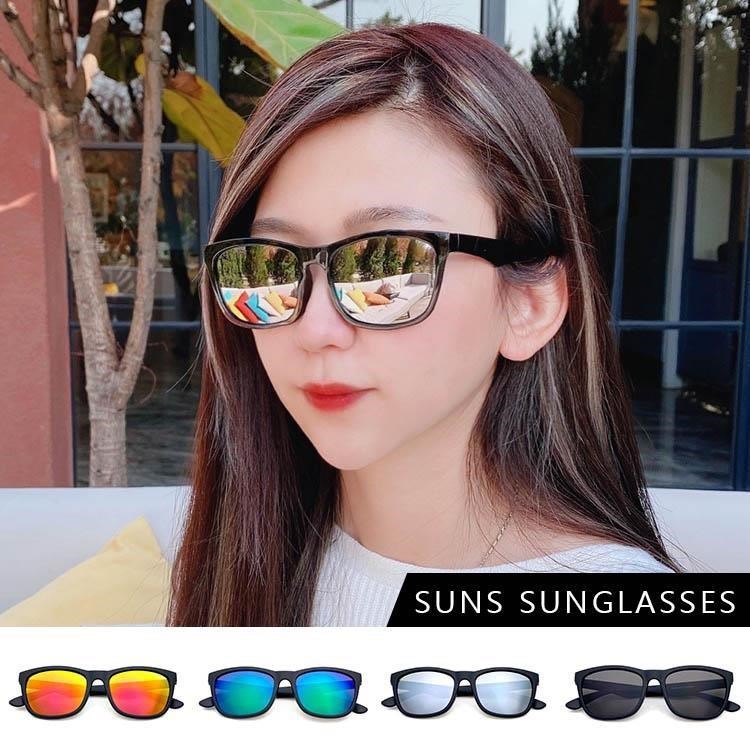 【SUNS】時尚墨鏡 經典方框輕量墨鏡/太陽眼鏡 抗UV(S609)