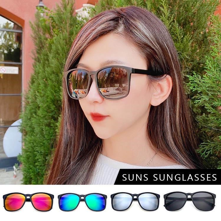 【SUNS】時尚墨鏡 經典百搭輕量墨鏡/太陽眼鏡 抗UV(S607)