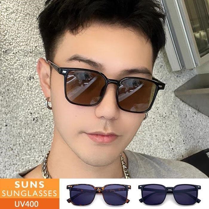 【SUNS】時尚墨鏡 潮流墨鏡 ins方框墨鏡 網紅抖音款 太陽眼鏡 抗UV(20592)