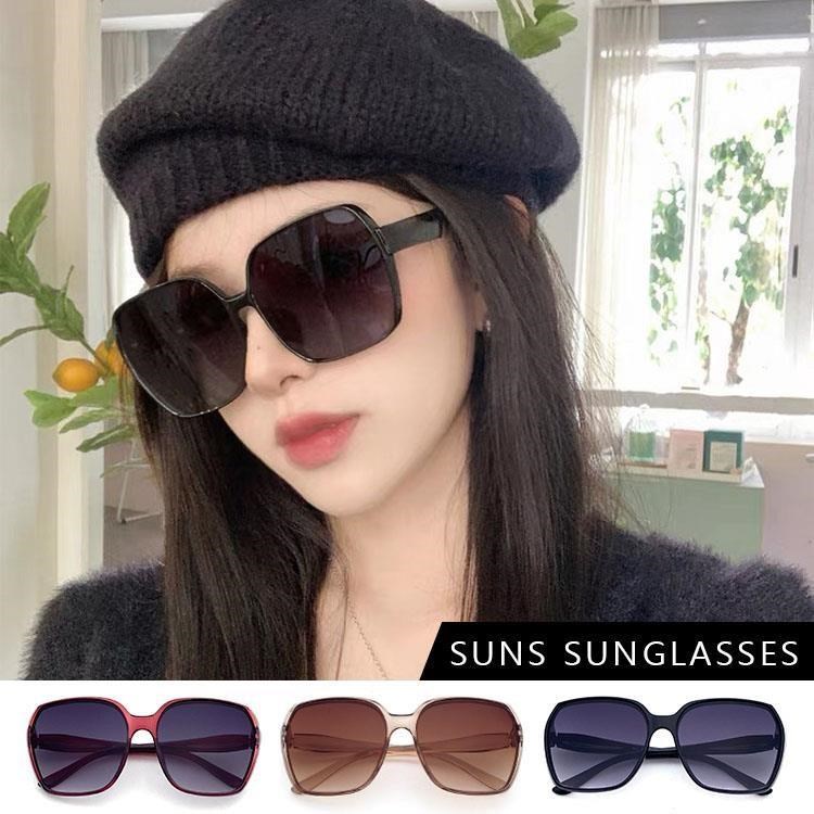 【SUNS】時尚ins時尚大框百搭質感墨鏡/太陽眼鏡 抗UV(3001)