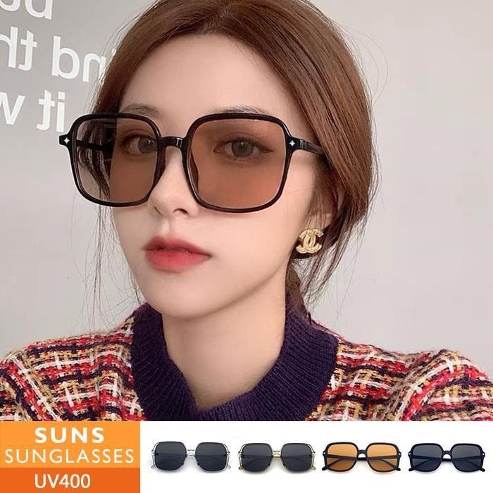 【SUNS】韓版大框墨鏡 男女適用 顯小臉墨鏡/太陽眼鏡 抗UV(23523)