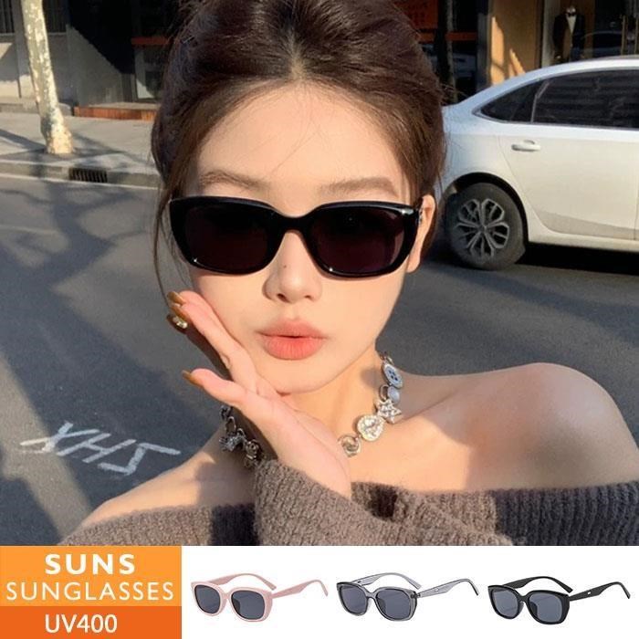 【SUNS】歐美ins方框潮流墨鏡 多巴胺網紅抖音款墨鏡/太陽眼鏡 抗UV(38502)