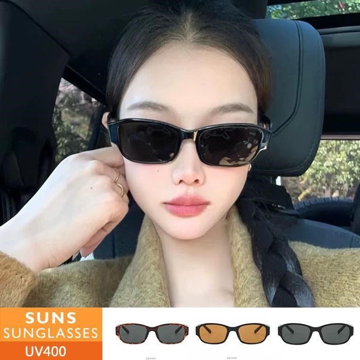 【SUNS】歐美ins方框潮流墨鏡 時髦款墨鏡 窄框太陽眼鏡 抗UV(6052)