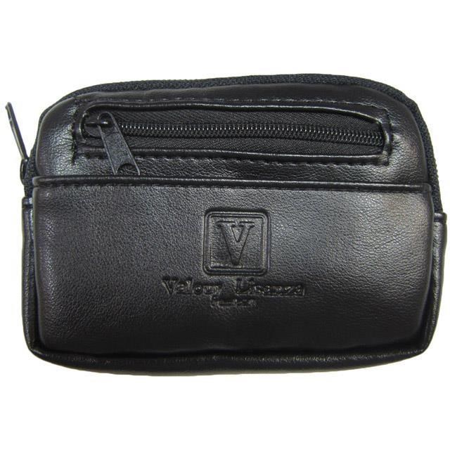 Valour 零錢包中型容量可放信用卡進口防水防刮皮革拉鍊主袋零錢鑰匙證件