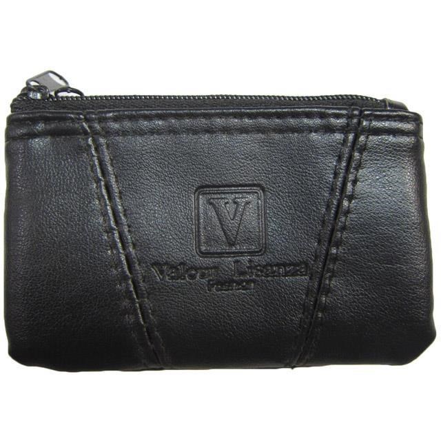 Valour 零錢包小型容量三層主袋口進口防水防刮皮革材質零錢鑰匙證件包