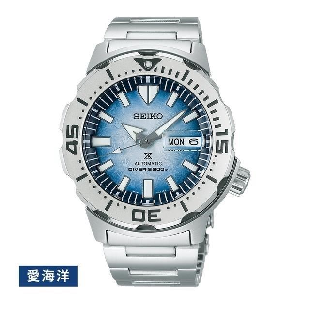 【Seiko精工】4R36-11C0H(SRPG57K1) 企鵝腳印機械潛水腕錶 天空藍面 42.4mm