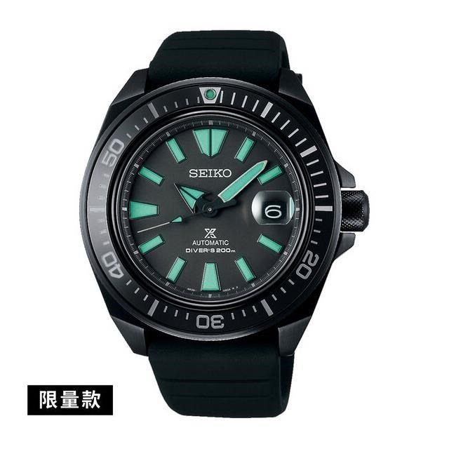 【Seiko精工】4R35-05N0C(SRPH97K1)黑潮系列夜視限量200米潛水機械錶黑面 43.8mm