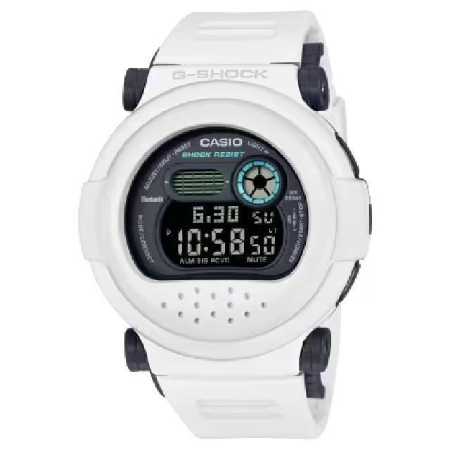 【CASIO卡西歐】G-B001SF-7 科幻清爽俐落風格替換錶殼潮流腕錶/白47mm