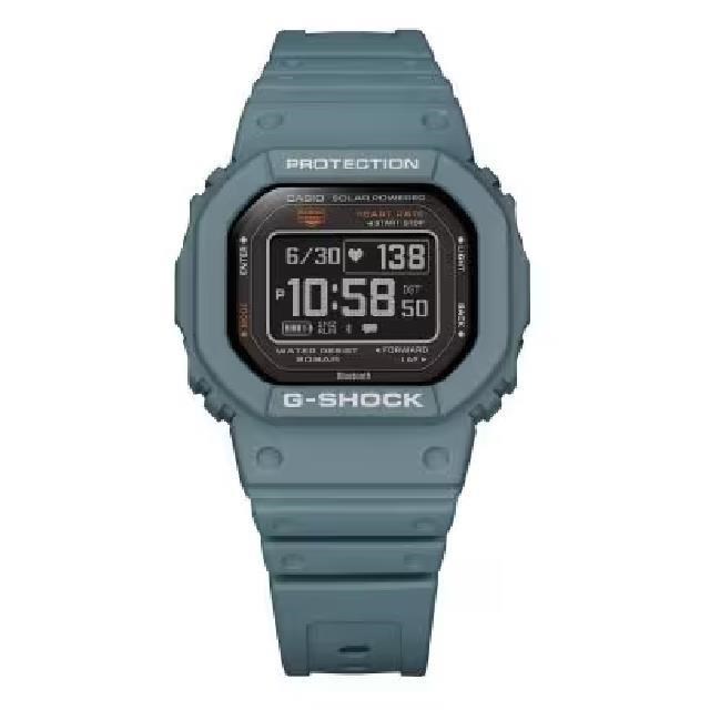 【CASIO卡西歐】DW-H5600-2追蹤睡眠 血氧儀 多功能方形潮流腕錶 質感藍 44.5mm
