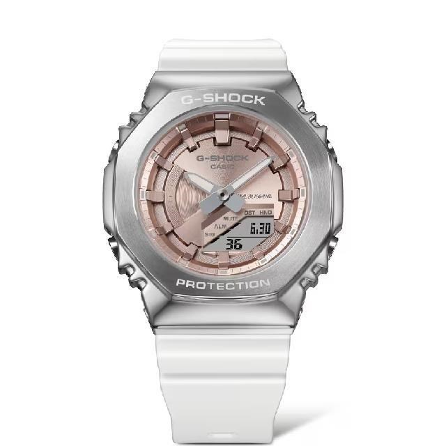 【CASIO卡西歐】GM-S2100WS-7A 季節系列光彩繽紛對錶系列時尚腕錶 甜蜜粉40.4mm