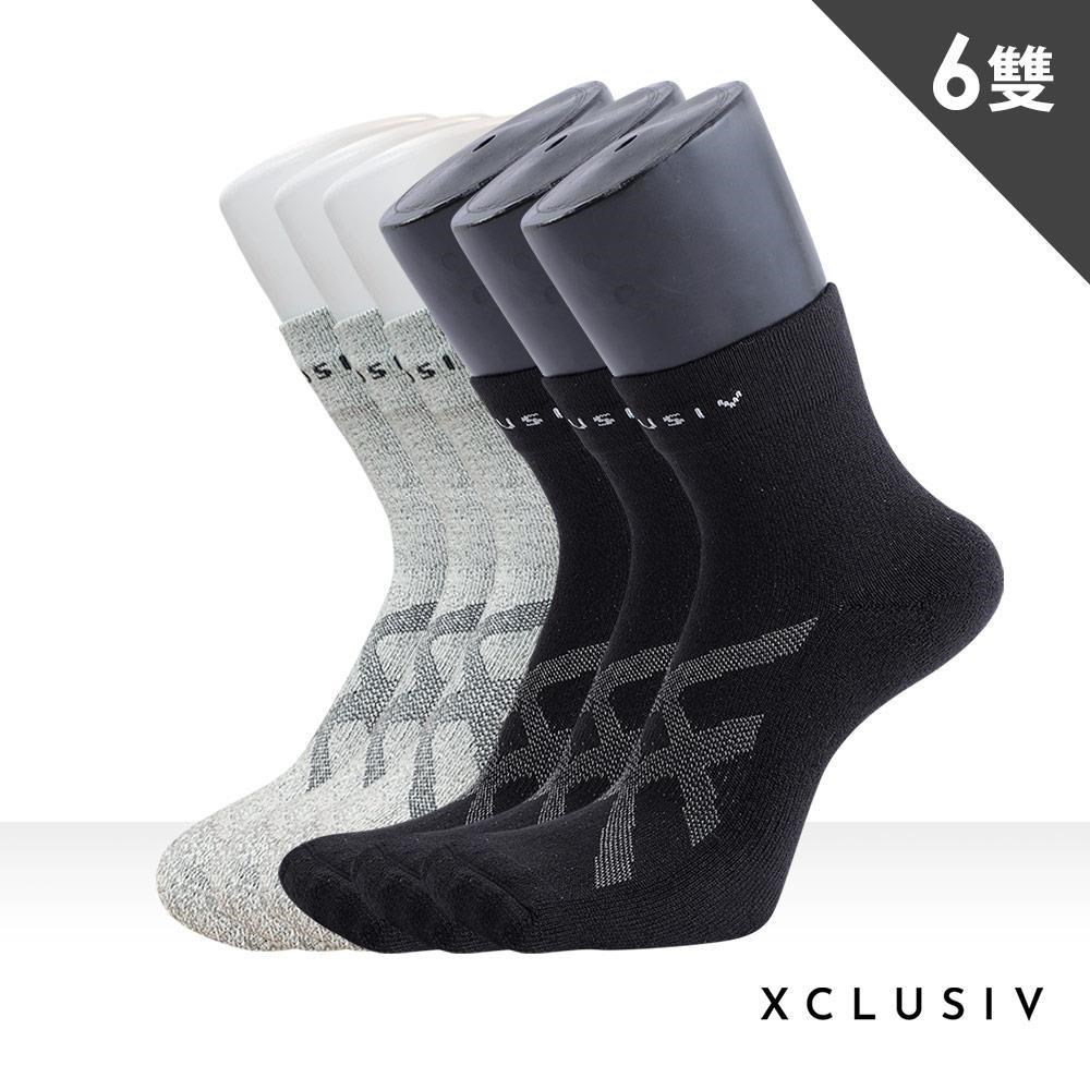 【XCLUSIV】助眠襪6雙組┃石墨烯襪3雙+鍺纖維遠紅外線襪3雙