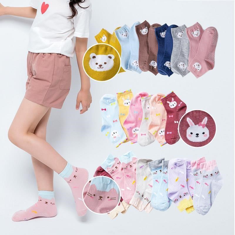 女童襪 短襪 童襪 兔子 貓咪 台灣製 款式隨機 6雙組 OD-A703~OD-A705