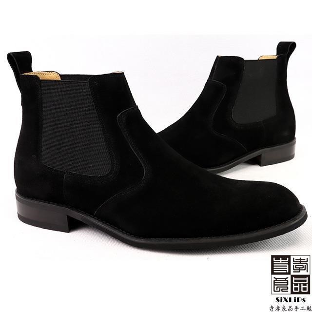 寺孝良品 英倫摩登牛巴戈雀爾喜短靴 黑
