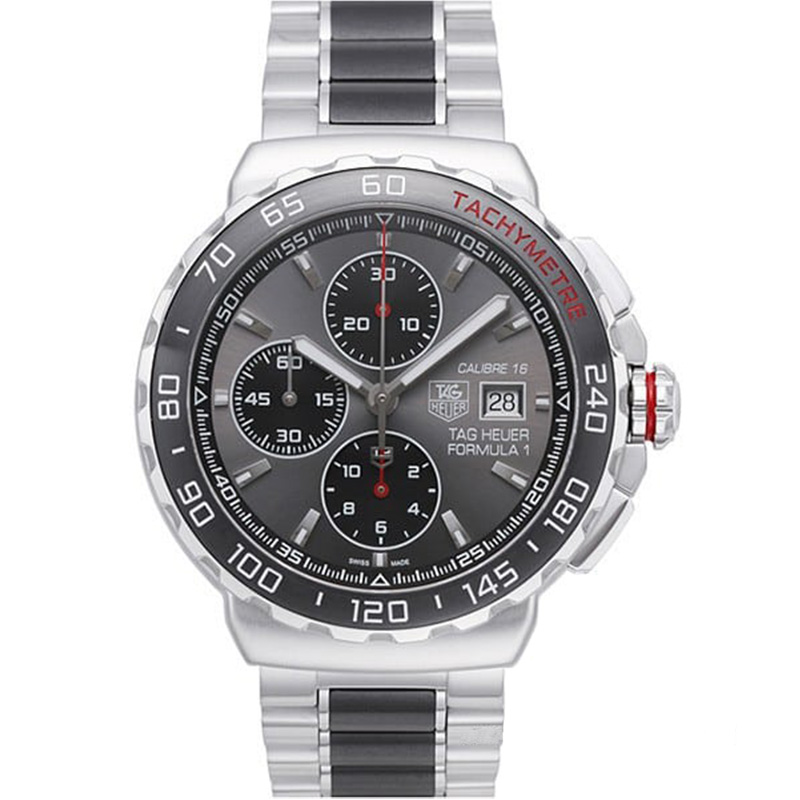 TAG HEUER 豪雅 Formula 1自動上鍊計時腕錶(CAU2011.BA0873)x灰面x44mm