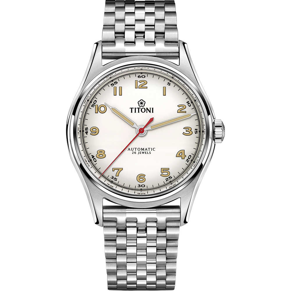 TITONI 梅花錶 傳承系列百周年紀念腕錶-39mm 83019 S-639