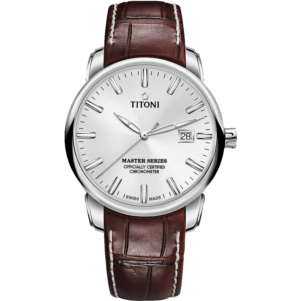 TITONI 梅花錶 大師系列天文台認證12生肖限量機械錶 83188 S-ST-575Z