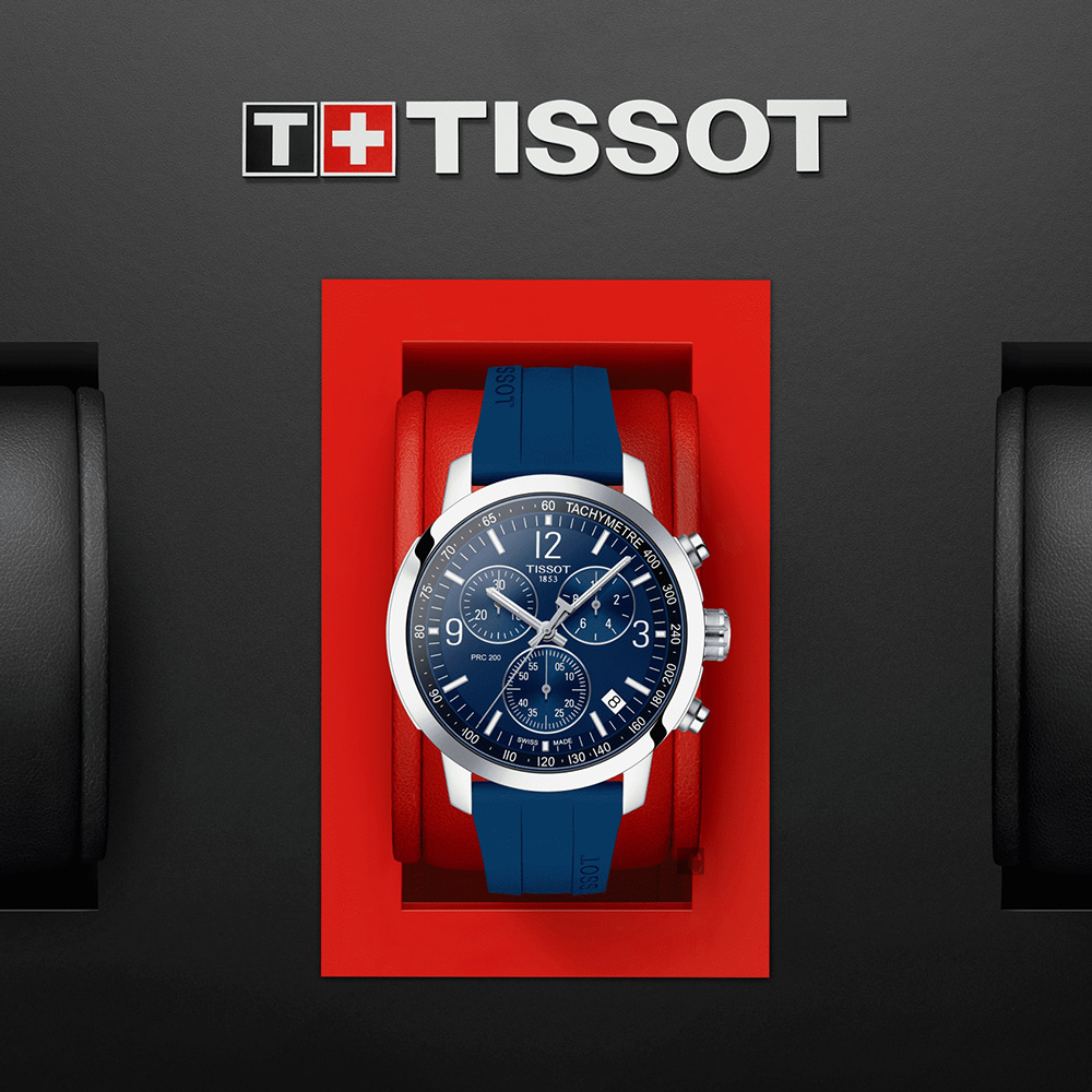 TISSOT 天梭 T-Sport系列 PRC200 競速三眼計時腕錶 T1144171704700
