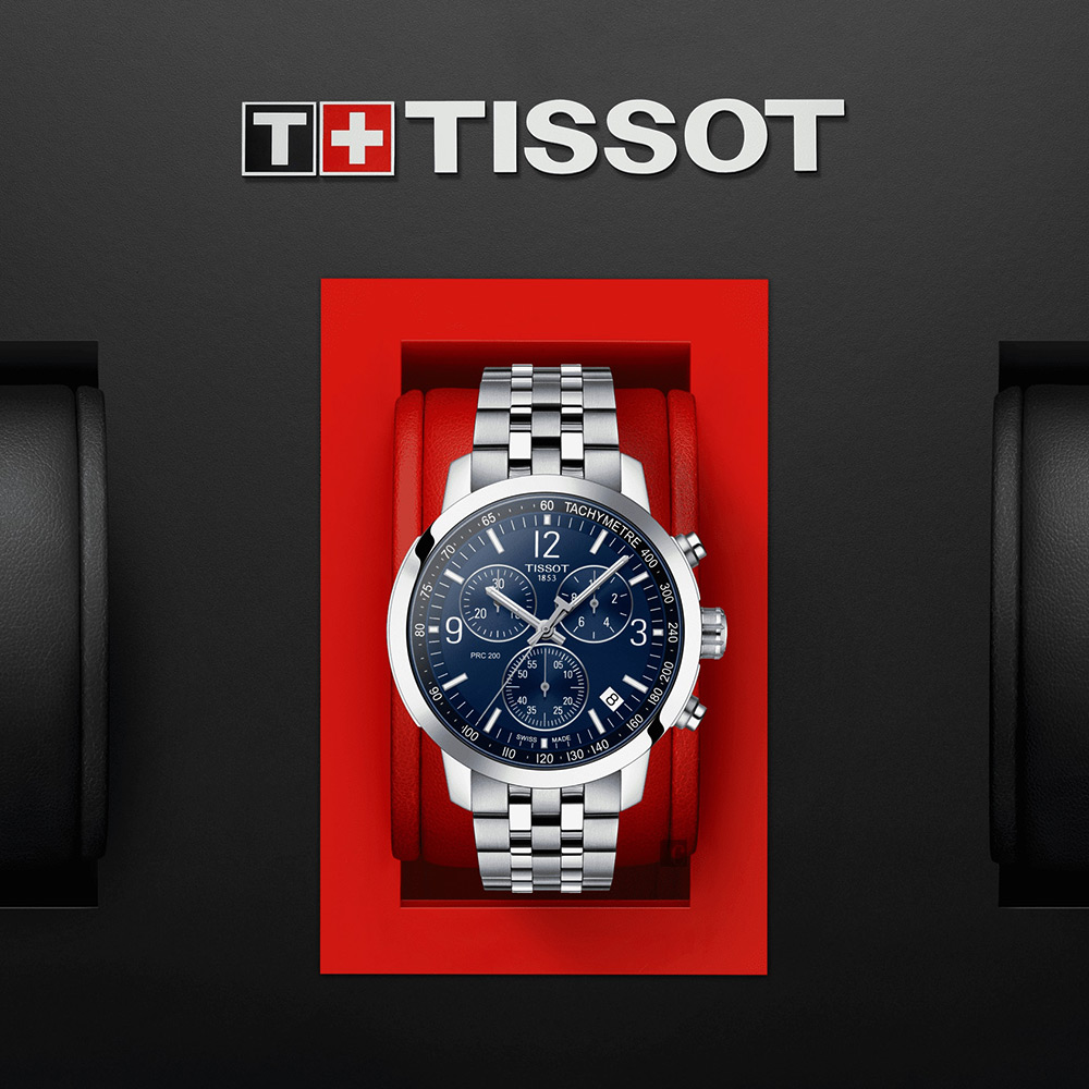 TISSOT 天梭 T-Sport系列 PRC200 競速三眼計時腕錶 T1144171104700